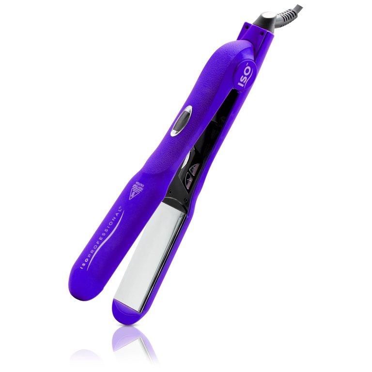 Digital Infrared Technology 1.5" Titanium-Plated Flat Iron - Gold Collection - Purple