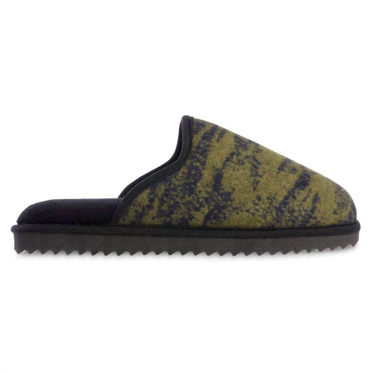 Men's Recycled Cooper Scuff Slipper In Olive