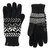 Women’S Chenille Snowflake Gloves In Black - Black