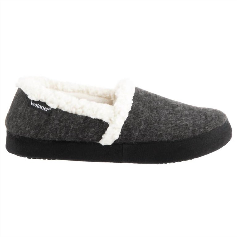 Women’S Microsuede Marisol Closed Back Slipper In Black - Black