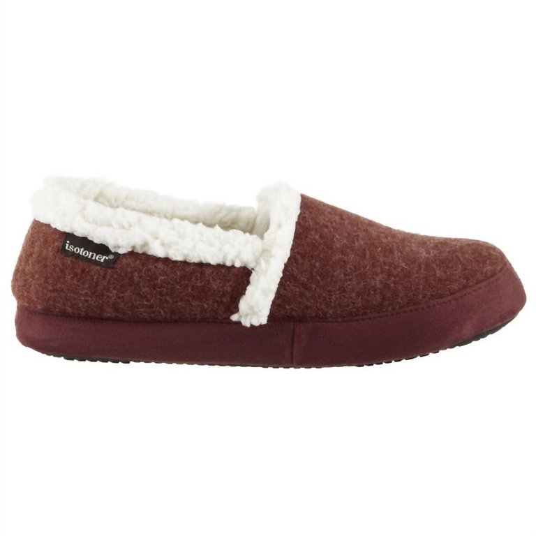 Women’S Microsuede Marisol Closed Back Slipper In Chil - Chili