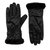 Women’S Quilted Gloves With Faux Fur Cuff In Black - Black