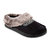 Women's Recycled Microsuede And Faux Fur Hoodback Slipper In Black - Black