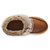 Women's Recycled Microsuede And Faux Fur Hoodback Slipper In Cognac