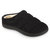 Women's Recycled Microsuede Puffer Clog Slipper In Black