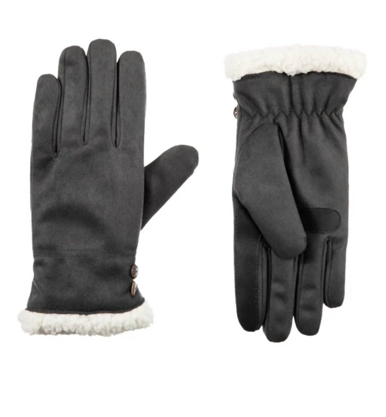 Women's Smartdri Smartouch Microfiber Gloves In Lead - Lead