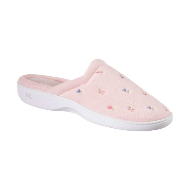 Women's Terry Slip On Clog Slipper In Pink