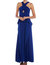 Cutout Overlay Gown - Royal Blue