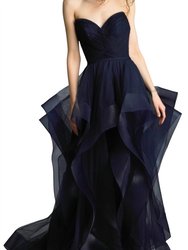 Tulle Ball Gown - Navy - Navy