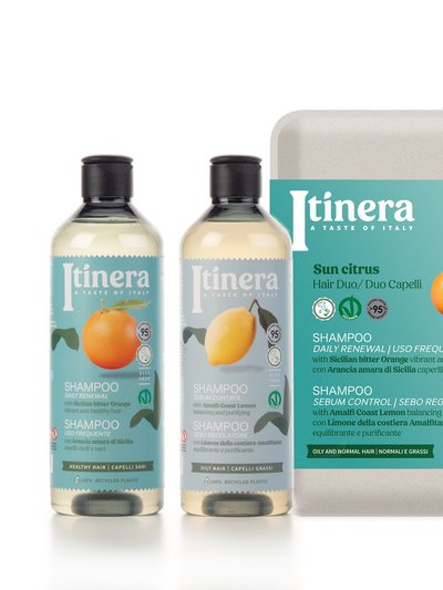 Itinera Sun Citrus Gift Box with Daily Renewal & Sebum Control Shampoo product