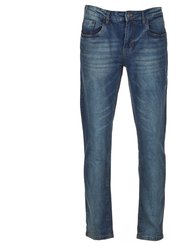 Men's Stretch Slim Tapered Jeans - Azure