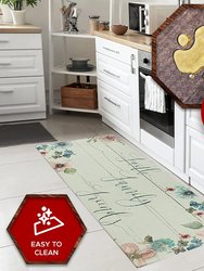 20" x 55" Chic Anti-Fatigue Memory Foam Kitchen Runner Mat (Faith Family Friends)