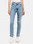 1212 Runway High Rise Slim Straight Jeans - Chadron Destruct