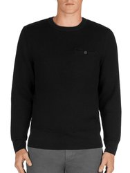 Coolidge Wool Crew Neck Sweater - Black