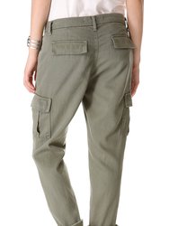 Croft Olive Green Easy Cargo Pants