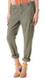 Croft Olive Green Easy Cargo Pants - Green