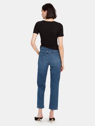 Jules High Rise Straight Jean