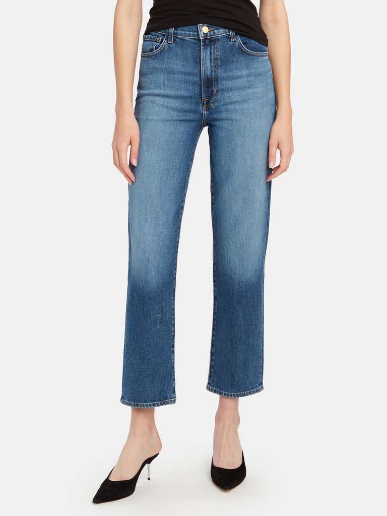 Jules High Rise Straight Jean - Metropole