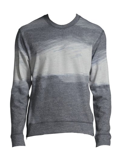 J Brand Men's Gray Ombre Print Messer Fleece Sweatshirt Sweater product