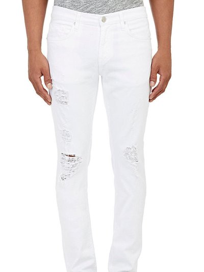 J Brand Men's Tyler White Solace Distressed Slim Fit Jeans product