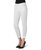 Tessa White High Rise Cotton Tapered Crop Jeans - White