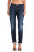 Women Logan Hung Up Mid Rise Boyfriend Denim Jeans - Dark Blue