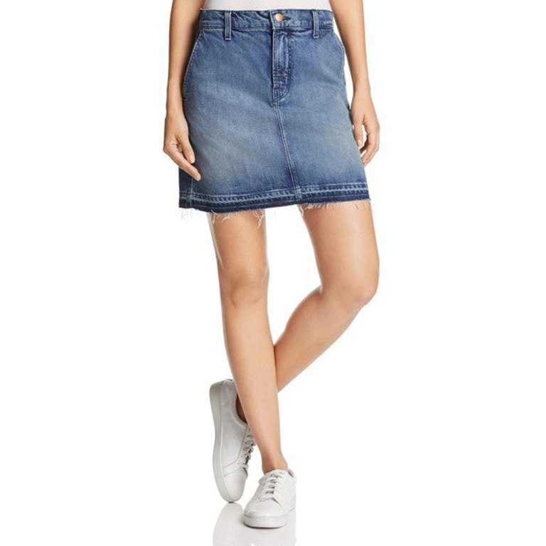 Women's Ambition Denim Mini Skirt - Blue