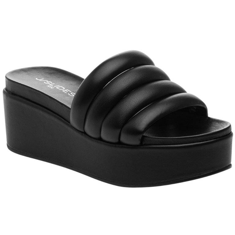 Quirky Sandal In Black Leather