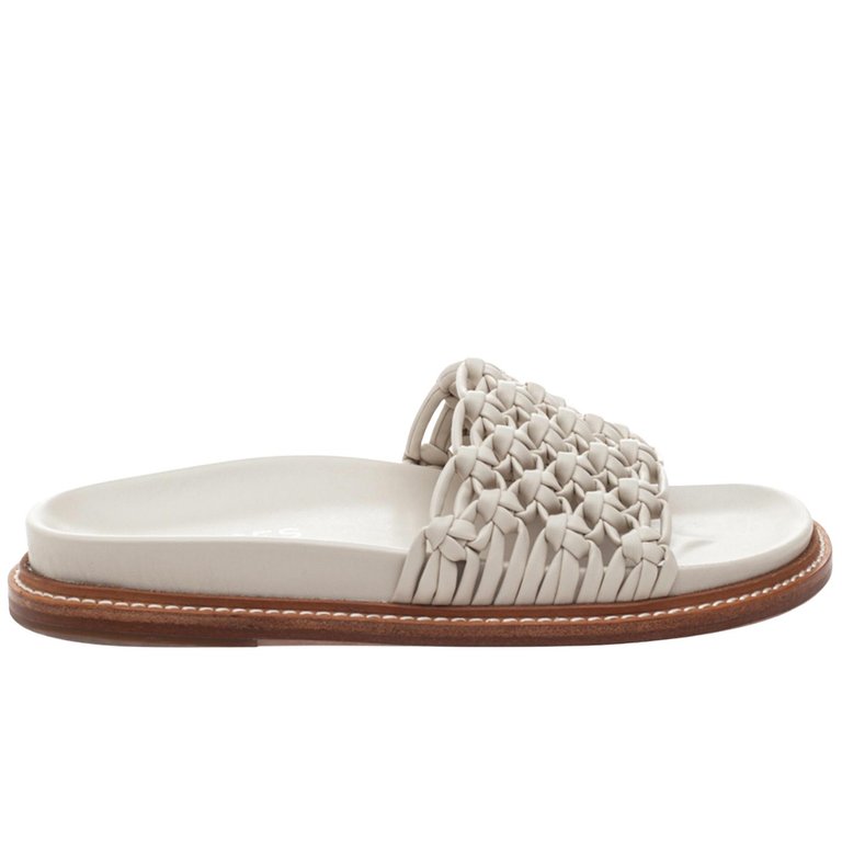 Robie Sandal In Off-White Woven - Off-White Woven