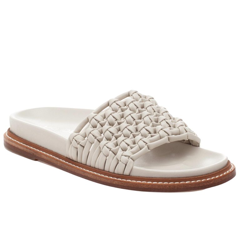 Robie Sandal In Off-White Woven