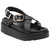 Solara Sandal In Black Leather