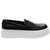 Women's Ava Leather Slip On Loafers In Black - Black