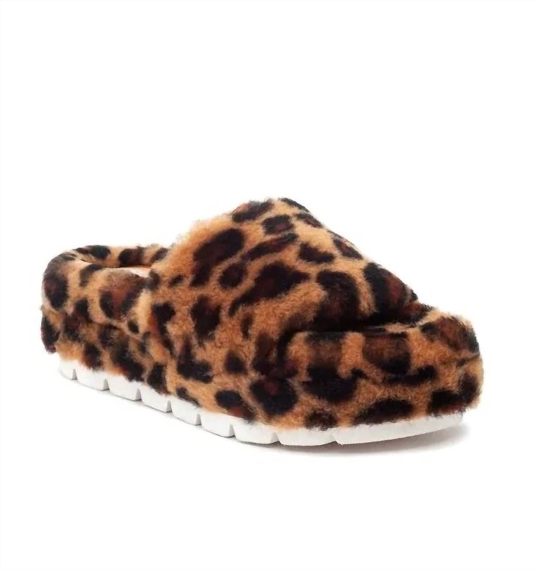 Women's Bryce Genuine Shearling Platform Slipper In Leo Shearling