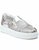 Women's Delia Pony Haircalf & Leather Sneaker In Silver/White Metallic - Silver/white Metallic