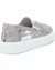 Women's Delia Pony Haircalf & Leather Sneaker In Silver/White Metallic