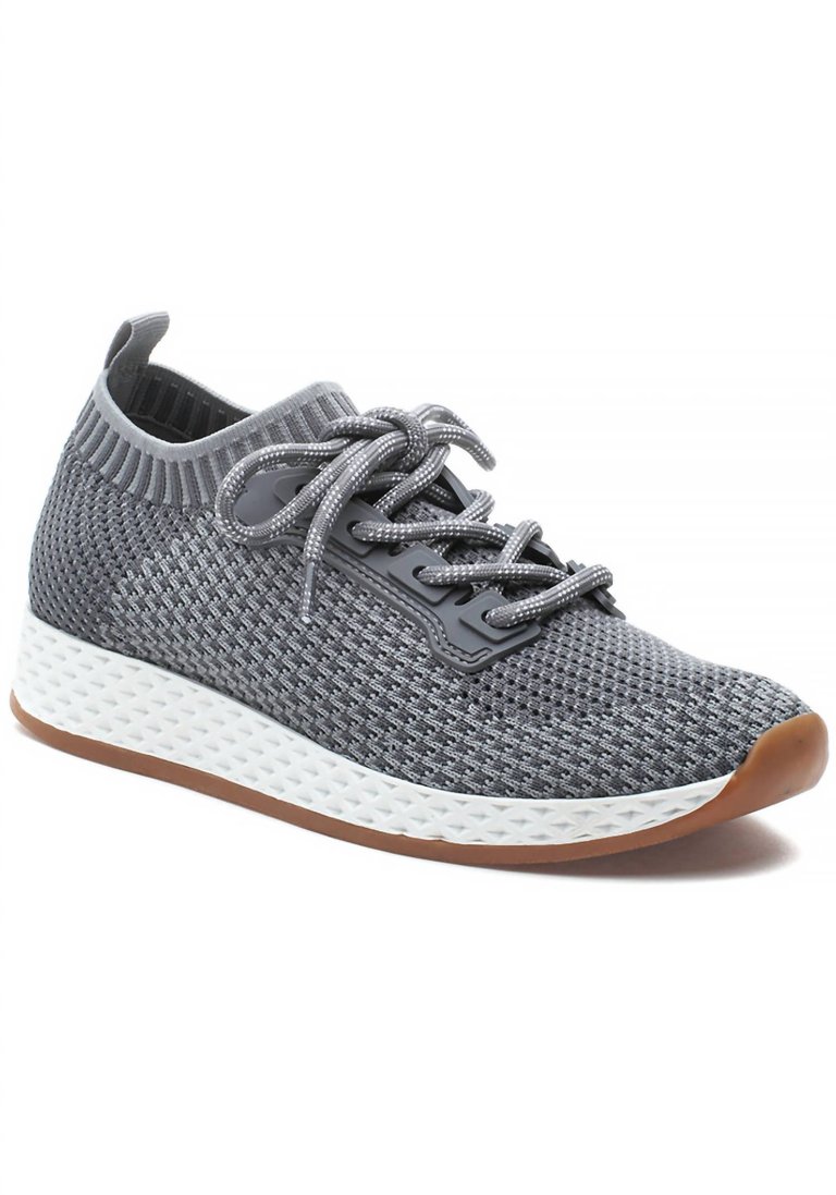 Women's Raleigh Lace Up Sock Sneaker In Grey