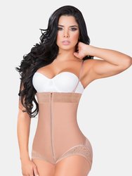 Strapless Panty Bodyshaper With Zipper - Mocha