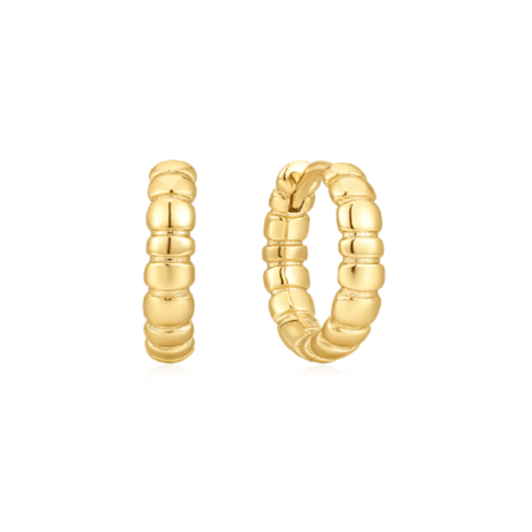 Apollo Huggies Earrings - Gold