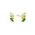 Emerald Artic Studs - Emerald/Gold