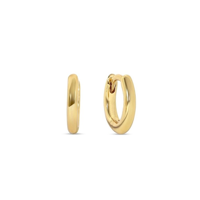 Essential Huggies Earrings - Gold - Gold