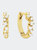 Glimmer Huggies Earrings - Gold - Gold