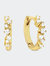 Glimmer Huggies Earrings - Gold - Gold