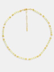Messina Beaded Necklace - Gold