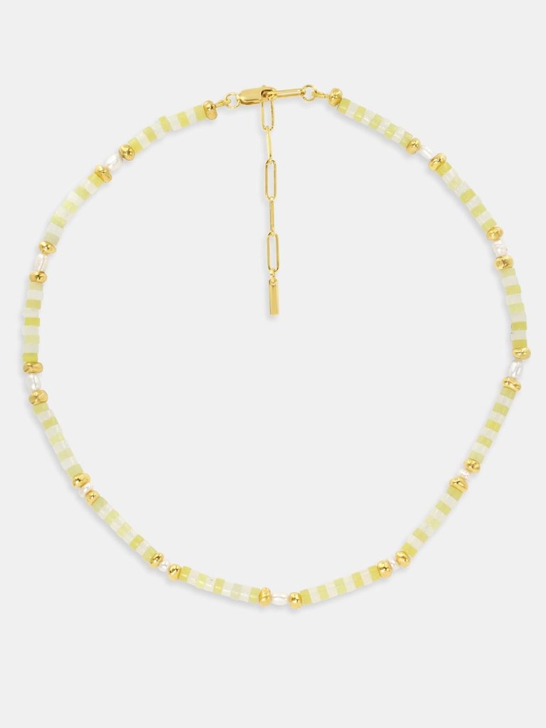 Messina Beaded Necklace - Gold