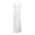Azalea Silk Satin Maxi Dress - Ivory White