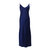 Azalea Silk Satin Maxi Dress - Navy Blue