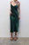 Classic Silk Satin Slip Dress - Evergreen