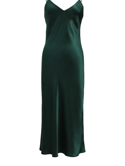 Jacoba Jane Classic Silk Satin Slip Dress - Evergreen product