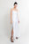 Isla Silk Satin Gown - White - White