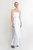 Stella Silk Satin Backless Wedding Gown - White